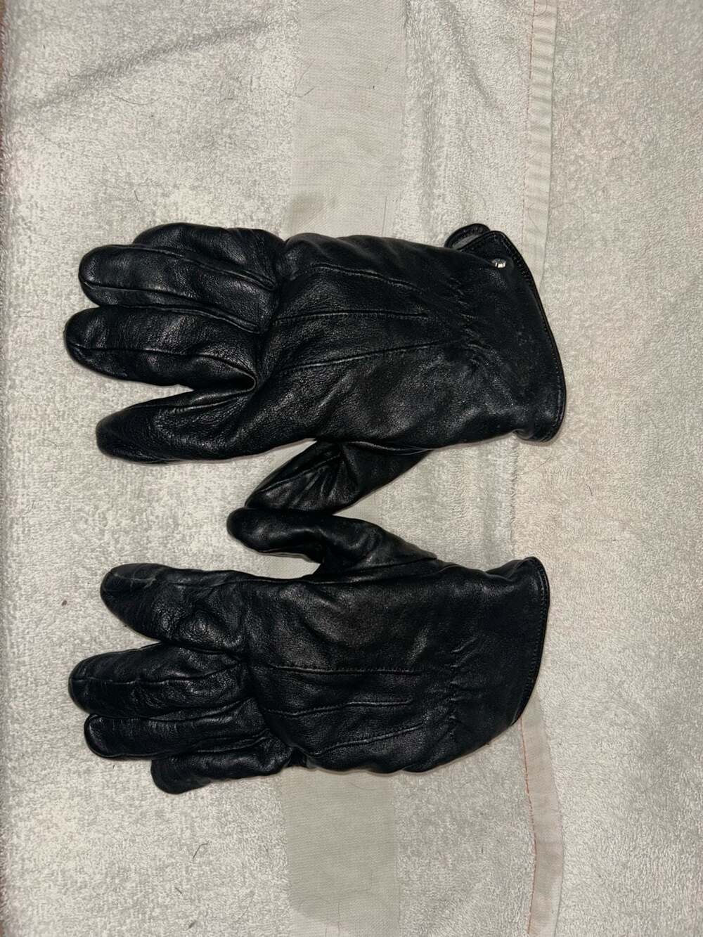 Harley-Davidson Men’s Black Leather Winter Driving Gloves